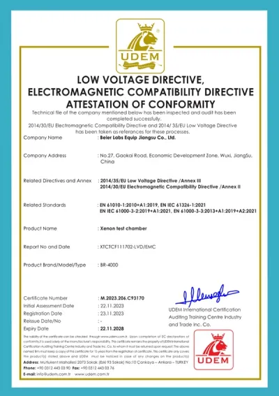Low Voltage Directive, Electromagnetic Compatibility Directive Attestation Of Conformity