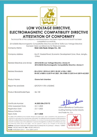 Low Voltage Directive, Electromagnetic Compatibility Directive Attestation Of Conformity